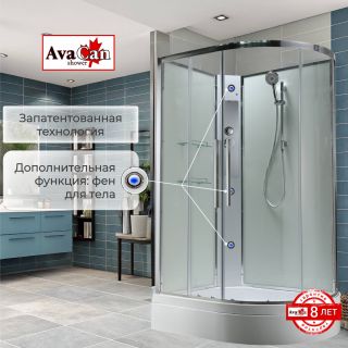 Душевая кабина EM3912LNT без крыши прозрачная